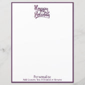 Happy Holiday Weihnachten Gruß Personalisiert (Vorderseite)