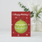 Happy Holiday Weihnachten Neujahr Card (Stehend Vorderseite)