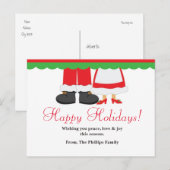 Happy Holiday Weihnachten Weihnachtsmann & Frau Po (Vorne/Hinten)