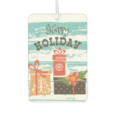 Happy Holiday Weihnachtsgeschenke Autolufterfrischer (Vorderseite)
