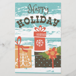 Happy Holiday Weihnachtsgeschenke Briefpapier