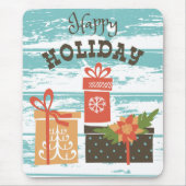 Happy Holiday Weihnachtsgeschenke Mousepad (Vorne)