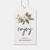 Happy Holiday Winter Blume | Weihnachtsgeschenke T Geschenkanhänger (Vorderseite)