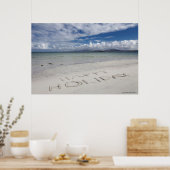 Happy Holiday Written On Eilogarry Beach Poster (Küche)