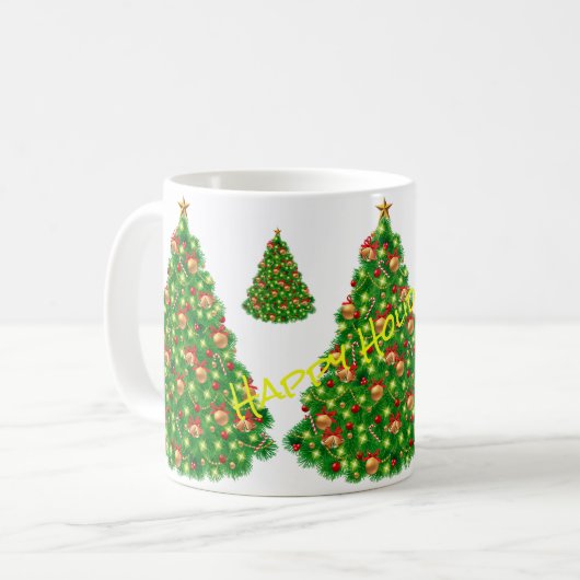 Happy Holidays 1 Kaffeetasse (Vorderseite Links)