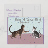 Happy Holidays 2021 Postkarte (Vorne/Hinten)