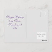 Happy Holidays 2021 Postkarte (Rückseite)