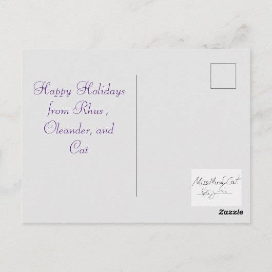 Happy Holidays 2021 Postkarte (Rückseite)