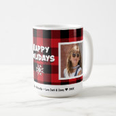 Happy Holidays 2 Foto Kaffee Tasse (VorderseiteRechts)