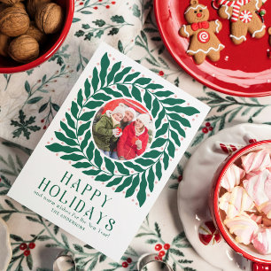Happy Holidays 2 Foto Modernes Drehbuch kühl flora Feiertagskarte