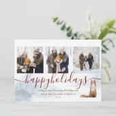 Happy Holidays 3 Foto Collage Fox Weihnachten (Stehend Vorderseite)