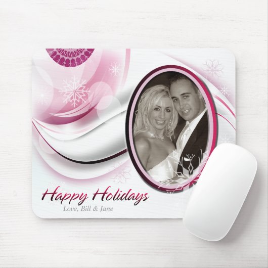 Happy Holidays 3 Mousepad (Mit Mouse)