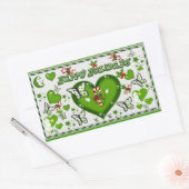 Happy Holiday's#3_ Rechteckiger Aufkleber (Umschlag)