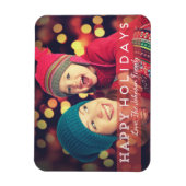 Happy Holidays 3" x 4" Foto Magnet (Vertikal)