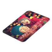 Happy Holidays 3" x 4" Foto Magnet (Linke Seite)