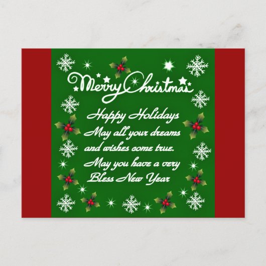 Happy Holidays#4_ Feiertagspostkarte (Vorderseite)