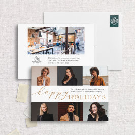 Happy Holidays 6 Foto Business Holiday Card Feiertagskarte