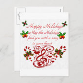 Happy Holidays#9_ Feiertagspostkarte (Vorne/Hinten)