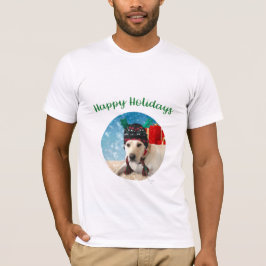 Happy Holidays Adorable Dog Holiday Cooler T - Shi T-Shirt