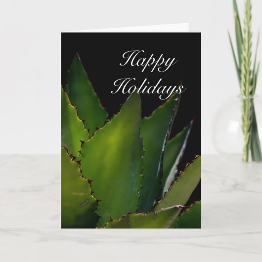 Happy Holidays, Agave Feiertagskarte (Vorderseite)