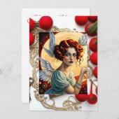 Happy Holidays Angel Feiertagskarte (Vorne/Hinten)