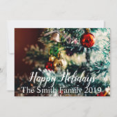 Happy Holidays Ankündigung (Vorderseite)