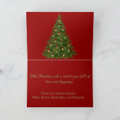 Happy Holidays Anpassbar Karte (Innenseite)