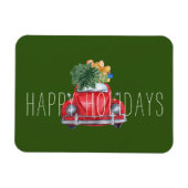 Happy Holidays Anpassbare Weihnachts-Rote Auto Magnet (Horizontal)