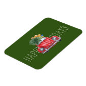 Happy Holidays Anpassbare Weihnachts-Rote Auto Magnet (Linke Seite)