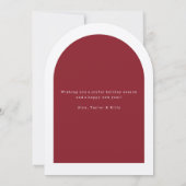 Happy Holidays Arch Foto Weihnachtskarte Einladung (Rückseite)