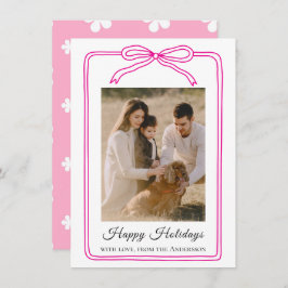 Happy Holidays Arch Photo Feiertagskarte