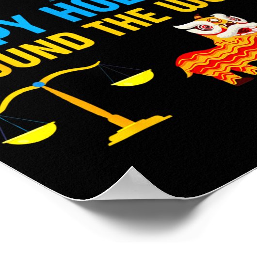 Happy Holidays Around The World Multicultural Matc Poster (Ecke)