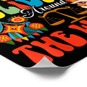 Happy Holidays Around World Christmas Hanukkah Diw Poster (Ecke)