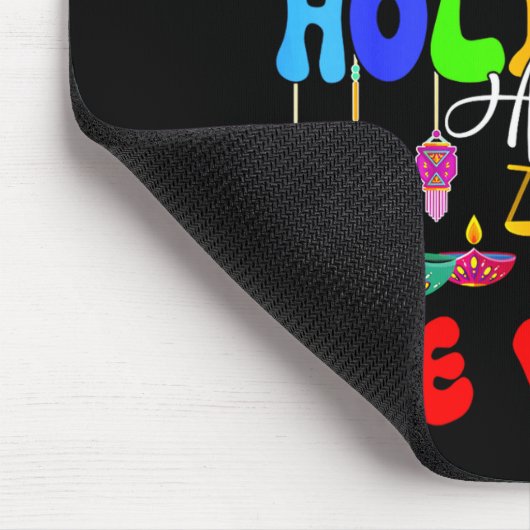 Happy Holidays Around World Matching Family Vacati Mousepad (Ecke)