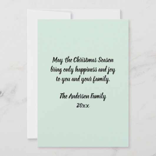 Happy Holidays, Atomic Christmas Cat (Rückseite)