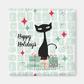 Happy Holidays, Atomic Christmas Cat Magnet (Vorne)