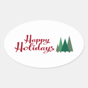 Happy Holidays Aufkleber