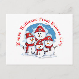 Happy Holidays aus Kansas City Postkarte