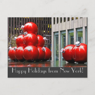 Happy Holidays aus New York Postcard Feiertagspostkarte