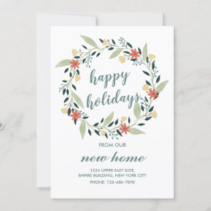 Happy Holidays aus unserem neuen Zuhause Weihnacht Einladung