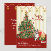 Happy Holidays Australian Shepherd Tree Weihnachte (Vorne/Hinten)