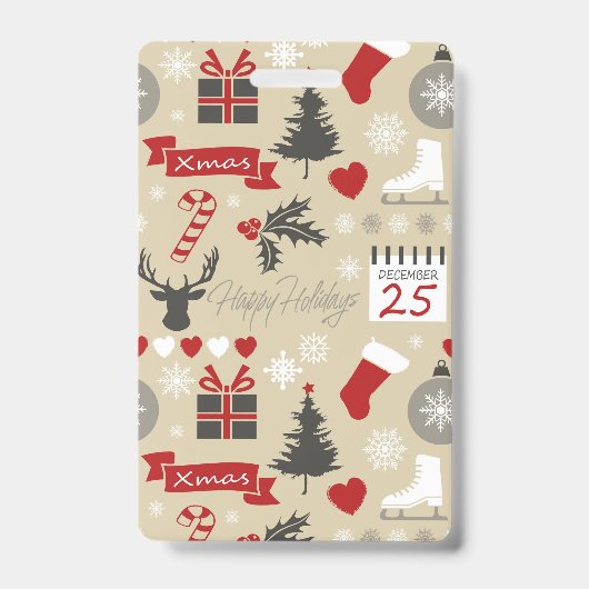 Happy Holidays Ausweis (Vorderseite)