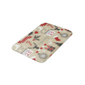 Happy Holidays Badematte (Schrägansicht)