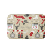 Happy Holidays Badematte (Vorderseite)