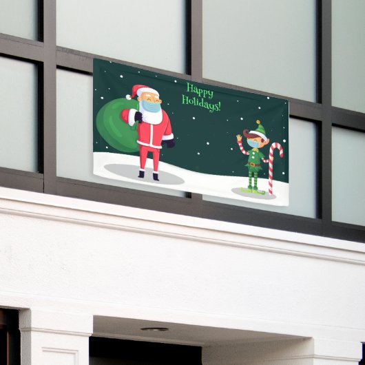 Happy Holidays Banner (Äußeres Gebäude)