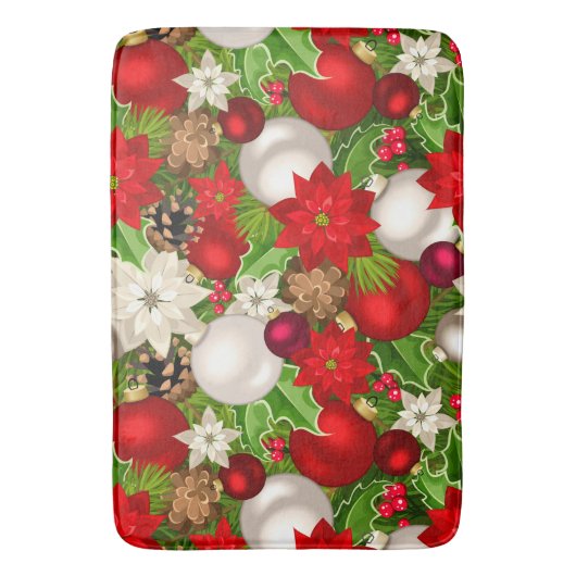 Happy Holidays Bath Mat Badematte (Vorderseite Vertikal)