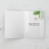 Happy Holidays Beach Window Karte (Innenseite)