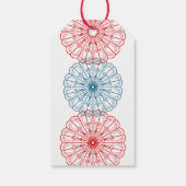 Happy Holidays benutzerdefinierte Farbe minimalist Geschenkanhänger (Rückseite)