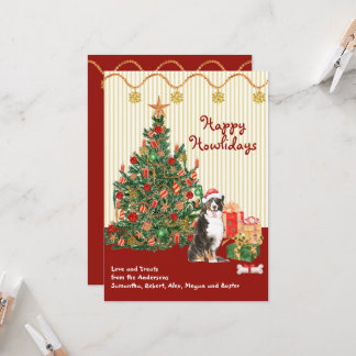 Happy Holidays Bernese Mountain Dog Weihnachten
