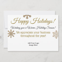 Happy Holidays Beruflich Custom Business Card Feiertagskarte